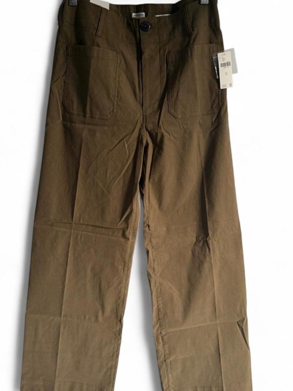 Maeve Colette High-Rise Wide-Leg Pants Magic Fabric Military Green 29